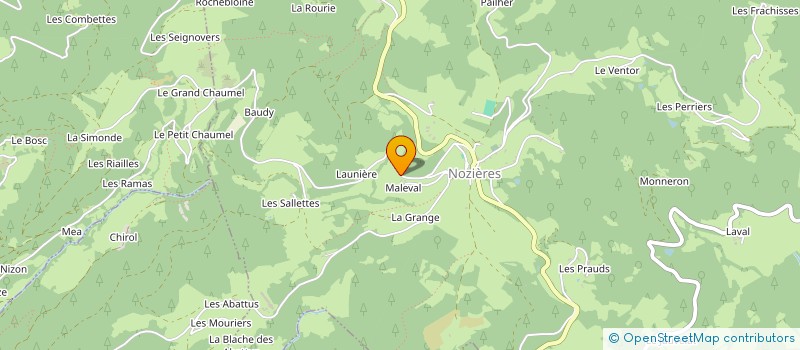 localisation de l'entreprise MONSIEUR DAMIEN SANCHES  NOZIERES