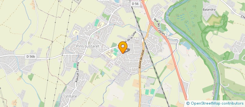 localisation de l'entreprise MONSIEUR DAMIEN SANCHEZ  PINS-JUSTARET