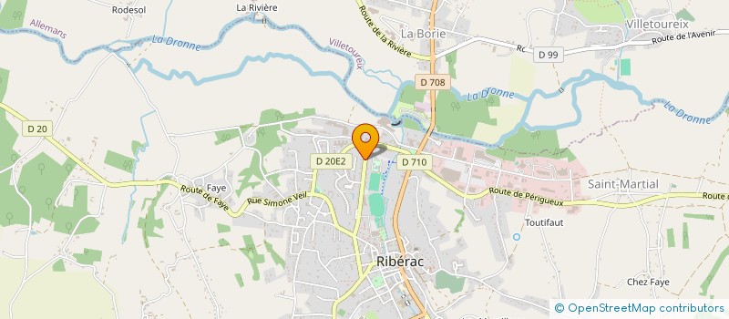 localisation de l'entreprise MONSIEUR DAMIEN SANCHEZ à RIBERAC