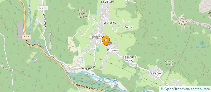 localisation de l'entreprise MONSIEUR DAMIEN SARRAUTE  DINGY-SAINT-CLAIR