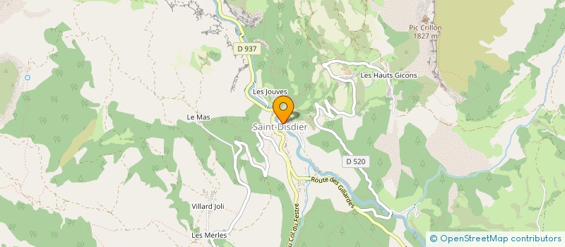 localisation de l'entreprise MONSIEUR DAMIEN SARRAZIN  DEVOLUY