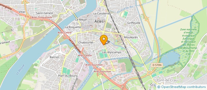 localisation de l'entreprise MONSIEUR DAMIEN SARRET  ARLES