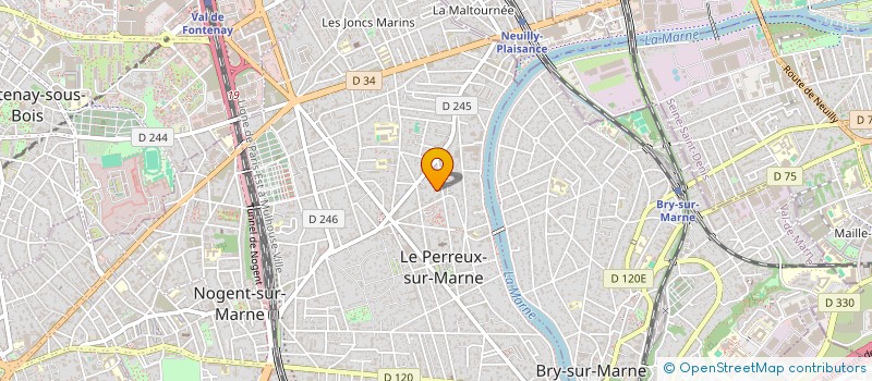 localisation de l'entreprise MONSIEUR DAMIEN SAUGUES  LE PERREUX-SUR-MARNE