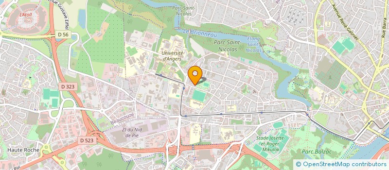 localisation de l'entreprise MONSIEUR DAMIEN SAUPIN  ANGERS