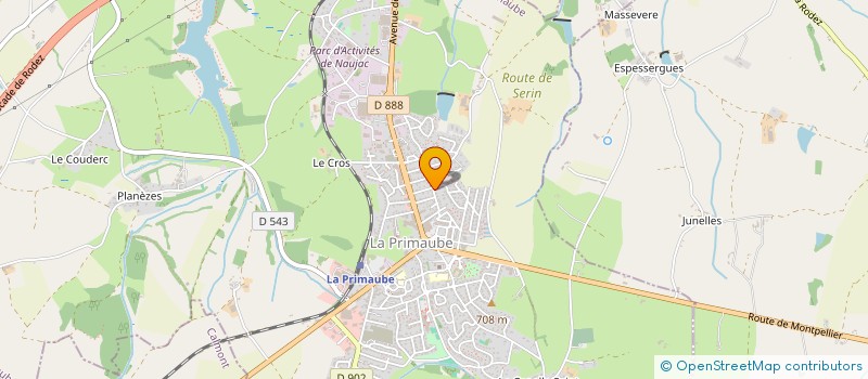 localisation de l'entreprise MONSIEUR DAMIEN SAUX  LUC-LA-PRIMAUBE