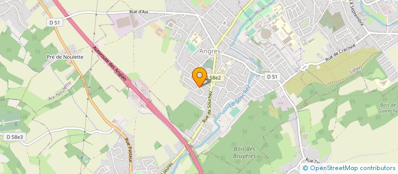 localisation de l'entreprise MONSIEUR DAMIEN SAYON à ANGRES