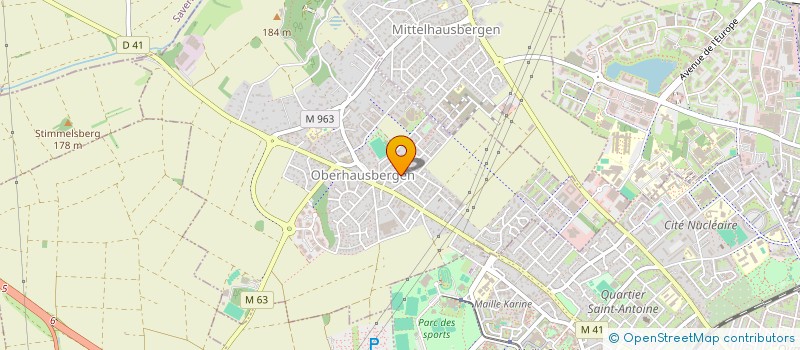 localisation de l'entreprise MONSIEUR DAMIEN SCELLES  OBERHAUSBERGEN