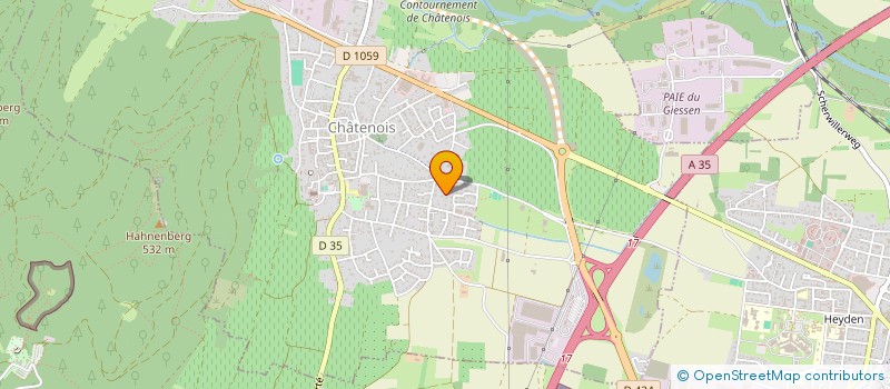localisation de l'entreprise MONSIEUR DAMIEN SCHMITT  CHATENOIS
