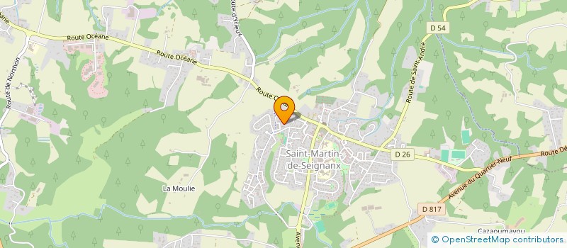 localisation de l'entreprise MONSIEUR DAMIEN SENDRE  SAINT-MARTIN-DE-SEIGNANX