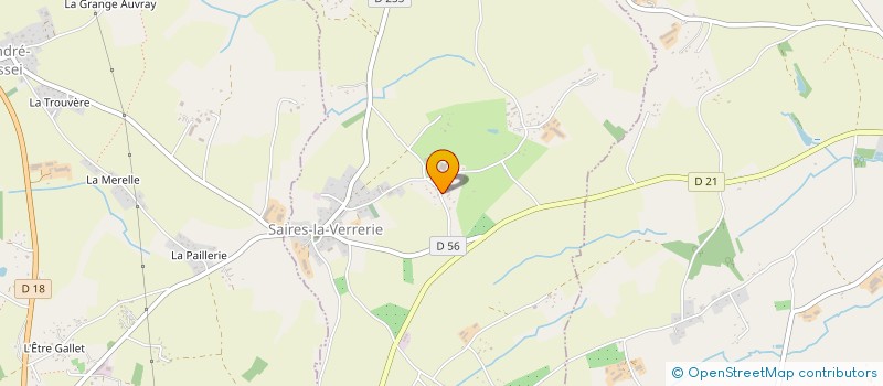 localisation de l'entreprise MONSIEUR DAMIEN SENECAIL à SAIRES-LA-VERRERIE