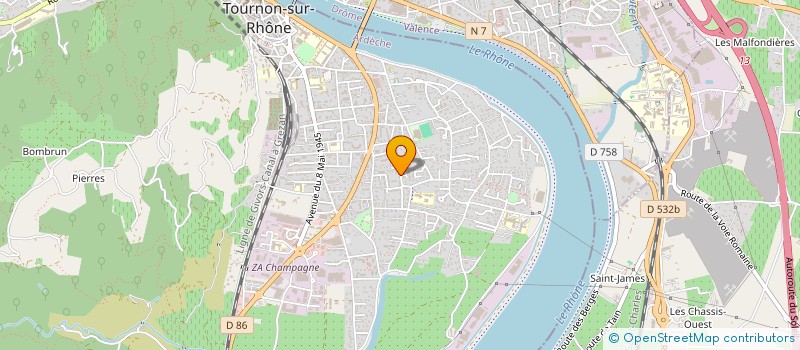 localisation de l'entreprise MONSIEUR DAMIEN SENOUCI à TOURNON-SUR-RHONE