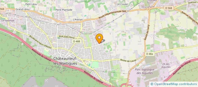 localisation de l'entreprise MONSIEUR DAMIEN SEPHORD  CHATEAUNEUF-LES-MARTIGUES