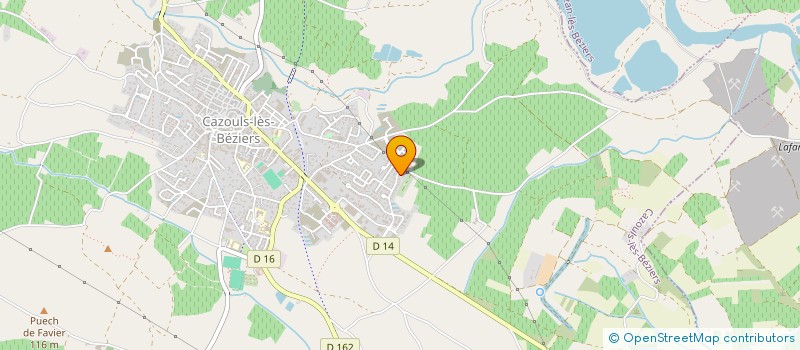 localisation de l'entreprise MONSIEUR DAMIEN SERGENT  CAZOULS-LES-BEZIERS