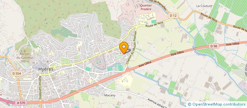 localisation de l'entreprise MONSIEUR DAMIEN SERNIS  HYERES