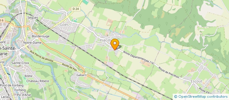 localisation de l'entreprise MONSIEUR DAMIEN SERRANO  PRECILHON