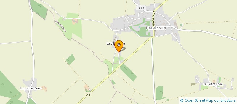 localisation de l'entreprise MONSIEUR DAMIEN SERVAIS-PICORD  HEUDICOURT