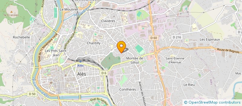 localisation de l'entreprise MONSIEUR DAMIEN SINOIR  ALES