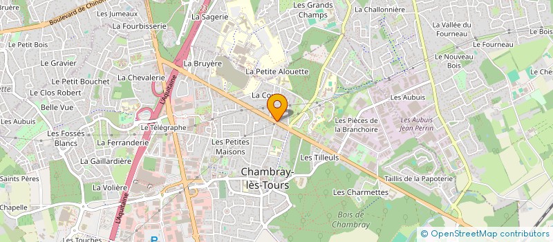 localisation de l'entreprise MONSIEUR DAMIEN SIZARET  CHAMBRAY-LES-TOURS