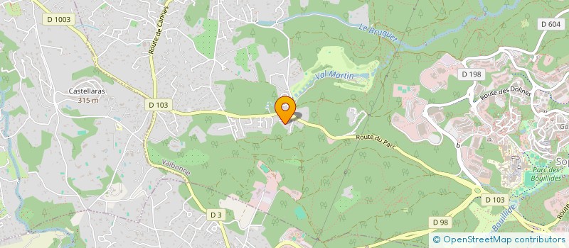 localisation de l'entreprise MONSIEUR DAMIEN STEPHAN  VALBONNE