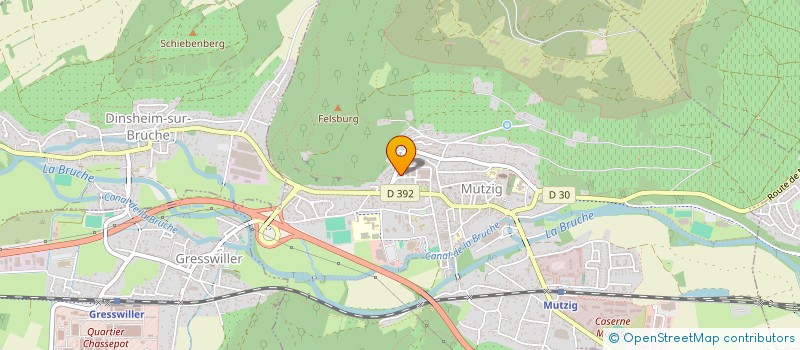 localisation de l'entreprise MONSIEUR DAMIEN SUCHET  MUTZIG
