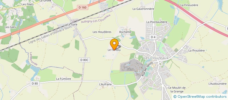 localisation de l'entreprise MONSIEUR DAMIEN SUTEAU  AUBIGNY-LES CLOUZEAUX