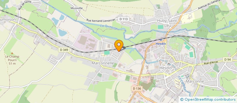 localisation de l'entreprise MONSIEUR DAMIEN SZYMCZAK  MARCONNELLE