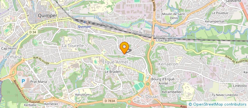 localisation de l'entreprise MONSIEUR DAMIEN TANNEAU à QUIMPER