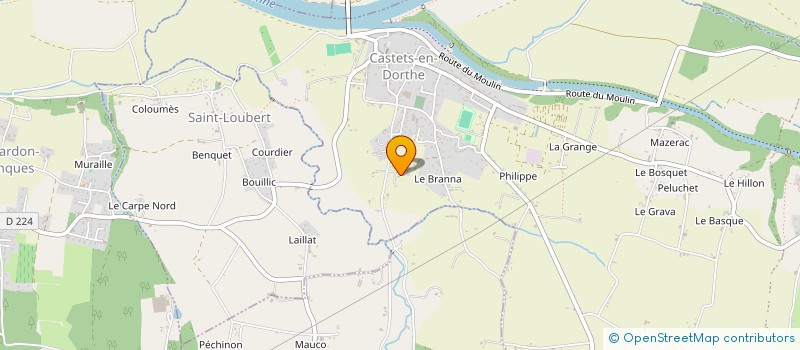 localisation de l'entreprise MONSIEUR DAMIEN TAUZIN à CASTETS ET CASTILLON