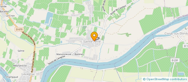 localisation de l'entreprise MONSIEUR DAMIEN TENIE  SAINTE-TERRE