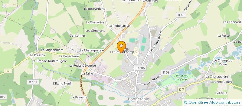 localisation de l'entreprise MONSIEUR DAMIEN TENIN à BONNETABLE