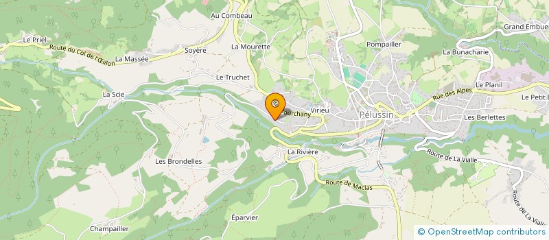 localisation de l'entreprise MONSIEUR DAMIEN TERRASSE  PELUSSIN