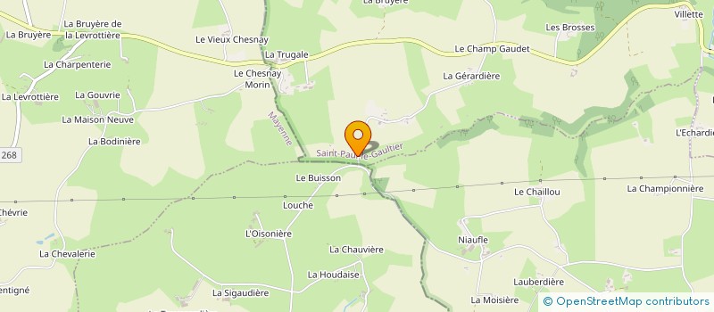 localisation de l'entreprise MONSIEUR DAMIEN TESSIER  SAINT-PAUL-LE-GAULTIER
