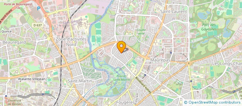 localisation de l'entreprise MONSIEUR DAMIEN THEBAUD  RENNES