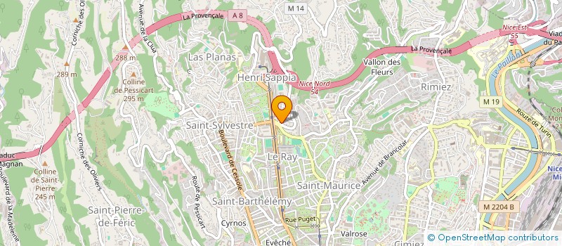 localisation de l'entreprise MONSIEUR DAMIEN THEVENOT  NICE