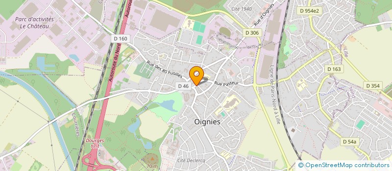 localisation de l'entreprise MONSIEUR DAMIEN THIBAUT  OIGNIES