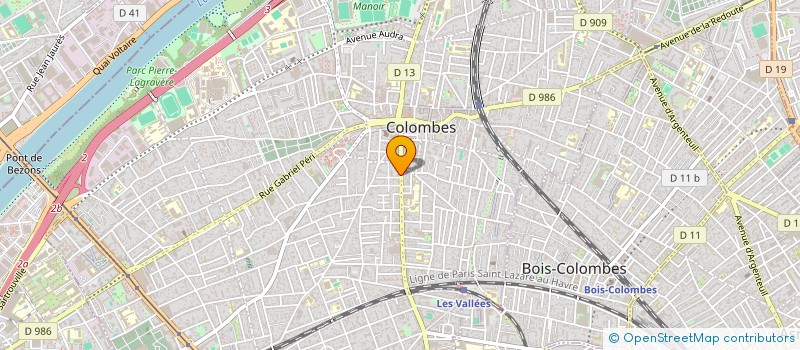 localisation de l'entreprise MONSIEUR DAMIEN THIBOUT à COLOMBES