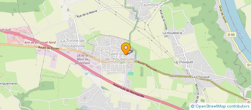 localisation de l'entreprise MONSIEUR DAMIEN THIEBAULT  SAINT-OUEN-DE-THOUBERVILLE