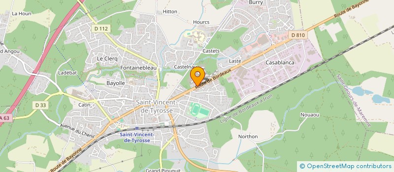 localisation de l'entreprise MONSIEUR DAMIEN THIERRY TORRES  SAINT-VINCENT-DE-TYROSSE