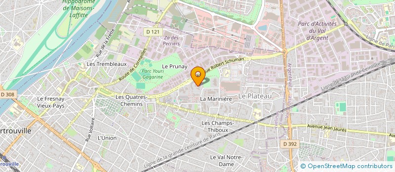 localisation de l'entreprise MONSIEUR DAMIEN THOMAS  SARTROUVILLE