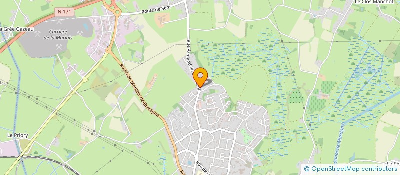 localisation de l'entreprise MONSIEUR DAMIEN THOMAS  DONGES