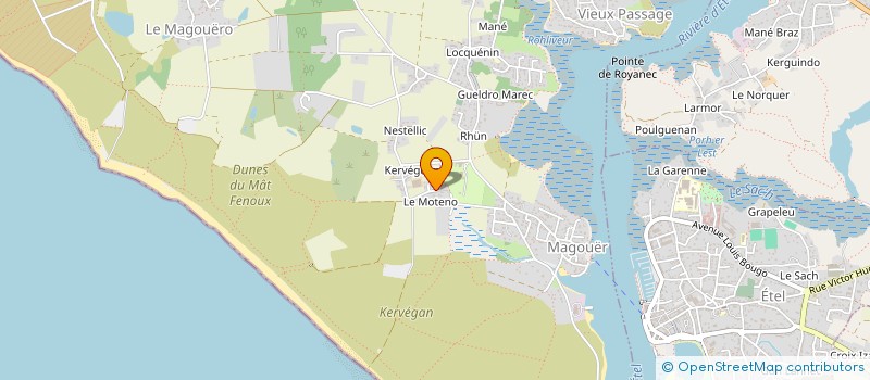 localisation de l'entreprise MONSIEUR DAMIEN THOMAS  PLOUHINEC