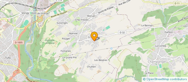 localisation de l'entreprise MONSIEUR DAMIEN TIREL à MARIN