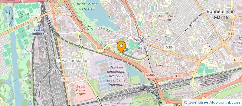 localisation de l'entreprise MONSIEUR DAMIEN TISSUS  CRETEIL