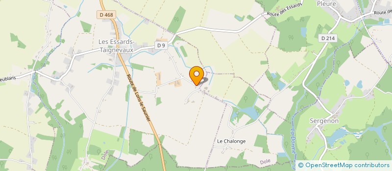 localisation de l'entreprise MONSIEUR DAMIEN TOINARD  LES ESSARDS-TAIGNEVAUX