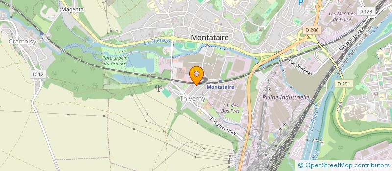 localisation de l'entreprise MONSIEUR DAMIEN TONNELIER  THIVERNY