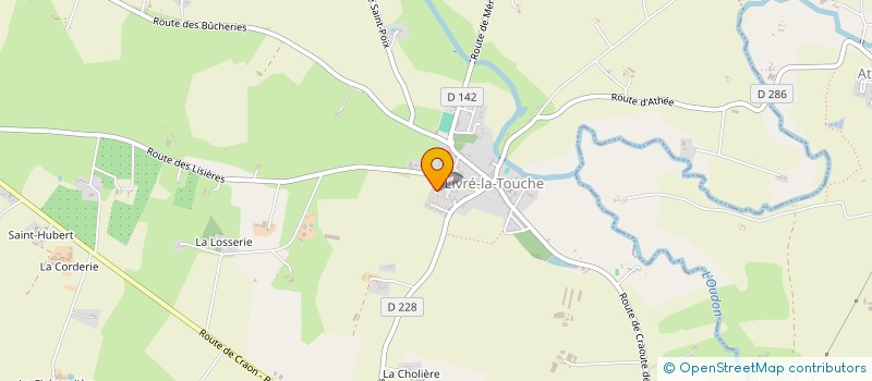 localisation de l'entreprise MONSIEUR DAMIEN TRAVAILLE  LIVRE-LA-TOUCHE