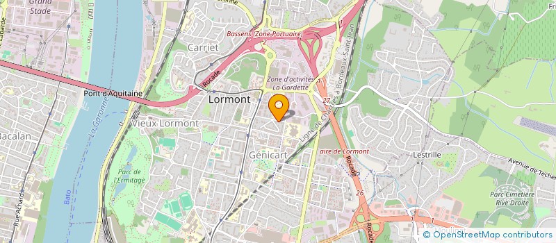 localisation de l'entreprise MONSIEUR DAMIEN TREPAUD  LORMONT