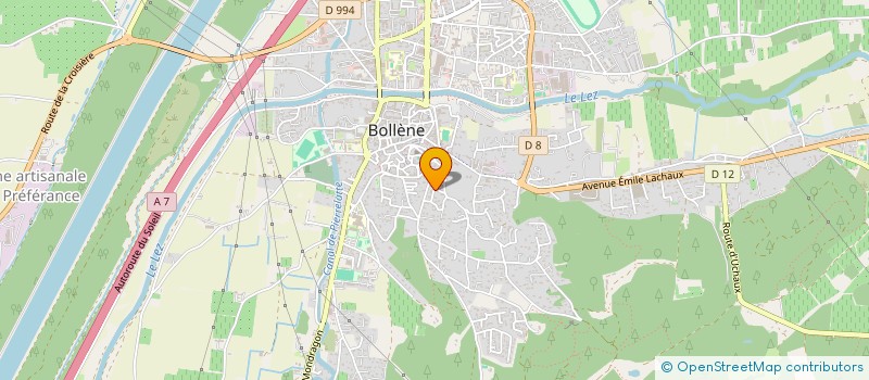 localisation de l'entreprise MONSIEUR DAMIEN TRINQUET à BOLLENE