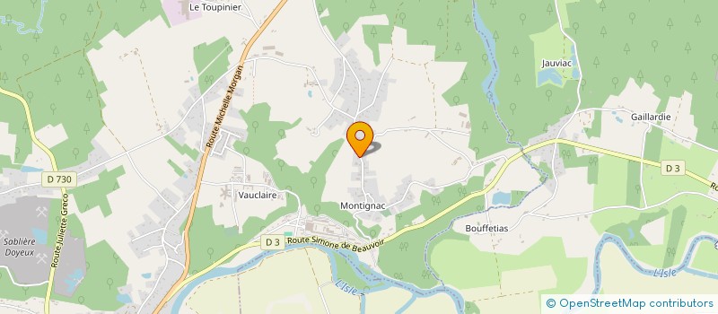 localisation de l'entreprise MONSIEUR DAMIEN TRUCHOT  MONTPON-MENESTEROL