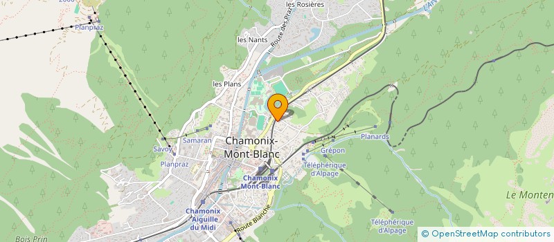 localisation de l'entreprise MONSIEUR DAMIEN TURLOTTE  CHAMONIX-MONT-BLANC